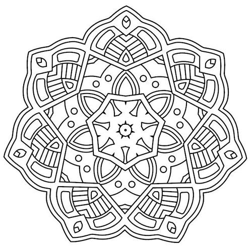Mandala geometry pattern vector