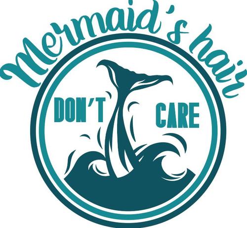 Mermaids hair dont care vector