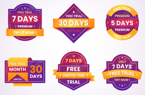 One month trial labels vector