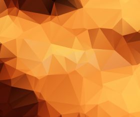 Orange geometric gradient background abstract vector