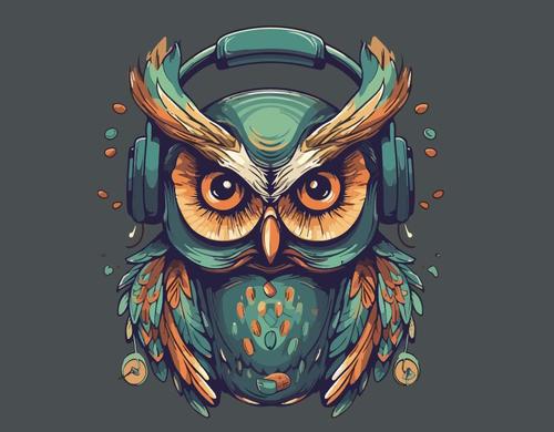 Owl cartoon vector