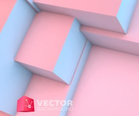 Stacked geometry background vector
