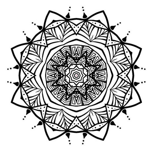 The simplest mandala abstract pattern vector