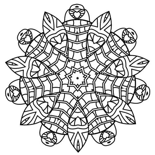 Unique style mandala pattern vector