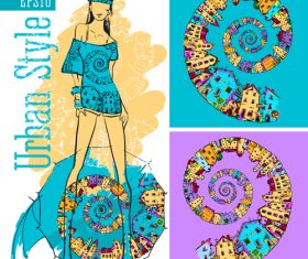 Urban style vector