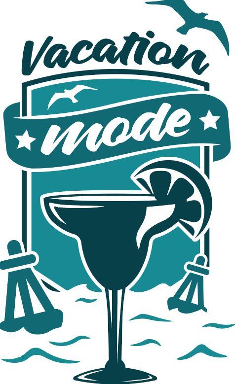 Vacation mode vector
