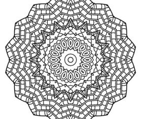 Well arranged mandala abstract pattern vector