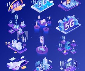 5g infographic illustration vector