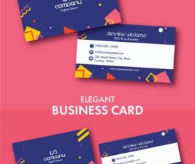 Abstract business card layout vector