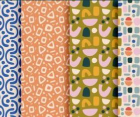 Abstract pattern set vector