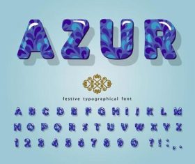 Alphabet font vector