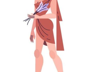 Ancient women vector