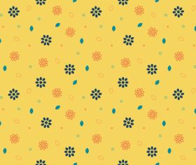 Background vector printed with floral pattern