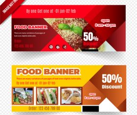Banners restaurants vector