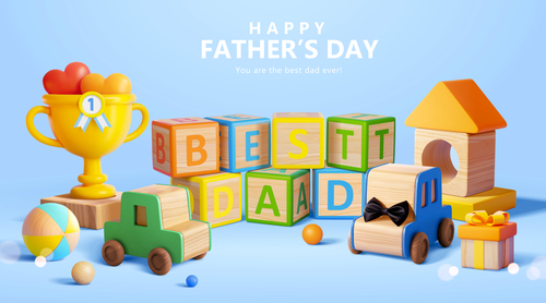 Best dad happy fathers day vector