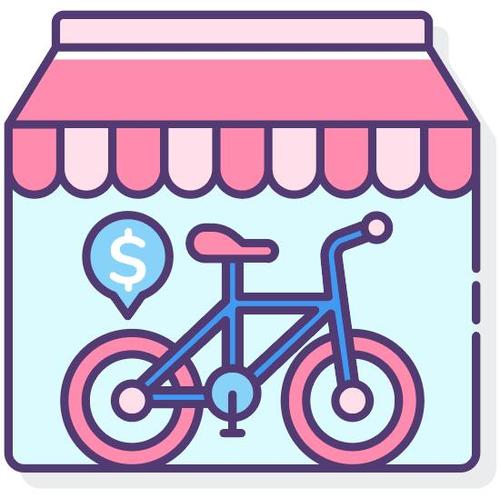 Bicycle shop vector