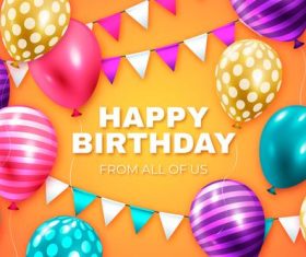 Birthday illustration vector