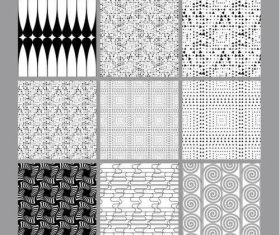 Black and white geometric seamless pattern vector