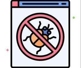 Bug fixes icons vector