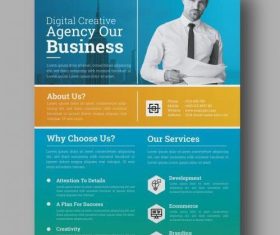 Business flyer vector