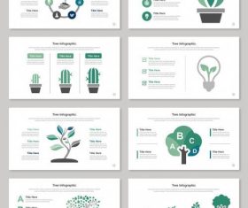 Business tree infographic presentation vector
