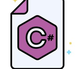 C# icons vector