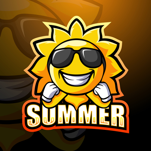 Cartoon summer icon vector