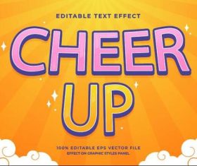 cheer up effect vector