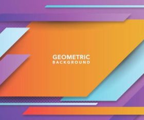 Color geometric background vector