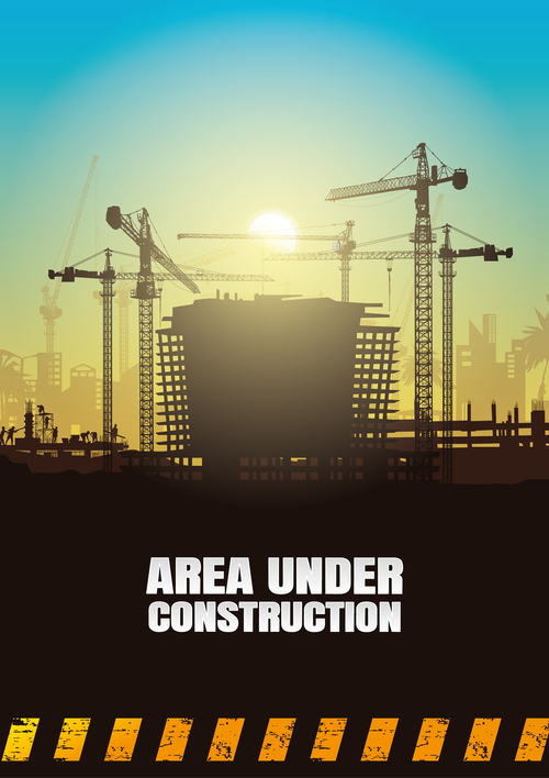 Construction background illustration vector
