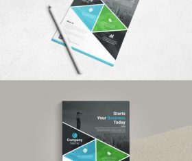 Creative business flyer vector