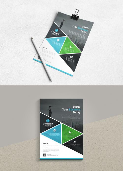 Creative business flyer vector