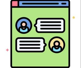 Customer reviews icons vector