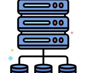 Database icons vector