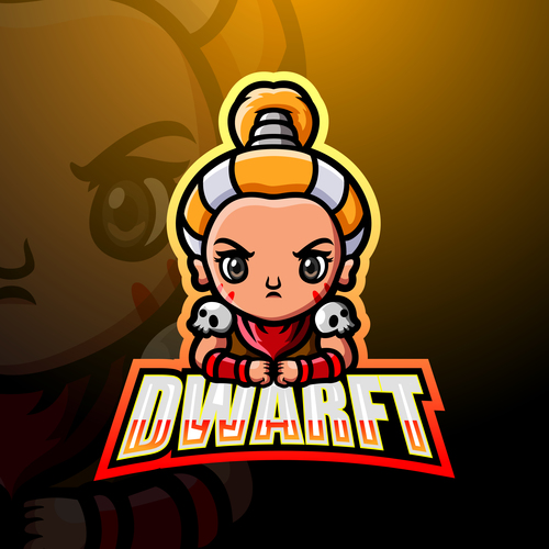Dwart cartoon icon vector