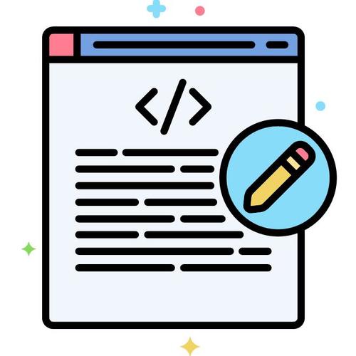 Edit code icons vector