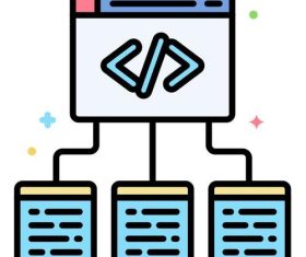 Framework icons vector