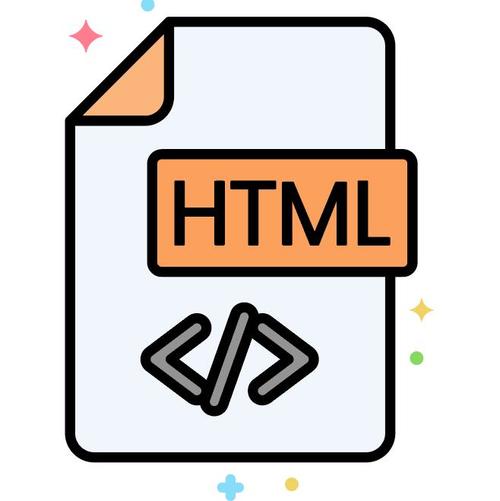 HTML icons vector