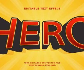 Hero effect vector