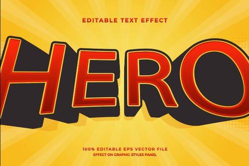 Hero effect vector