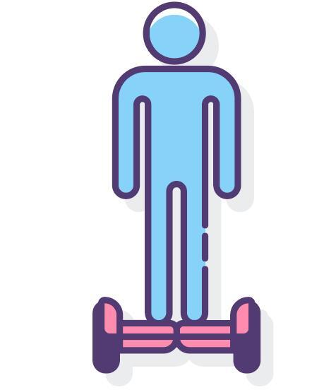 Hoverboarding vector