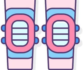 Knee pads vector