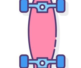 Longboard vector