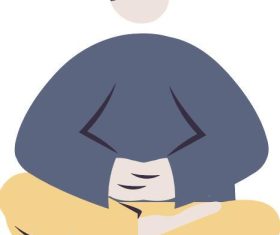 Meditation vector