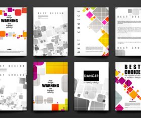Modern style vector brochure cover
