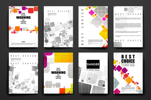 Modern style vector brochure cover