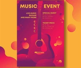 Music poster vector