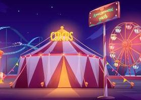 Night circus vector
