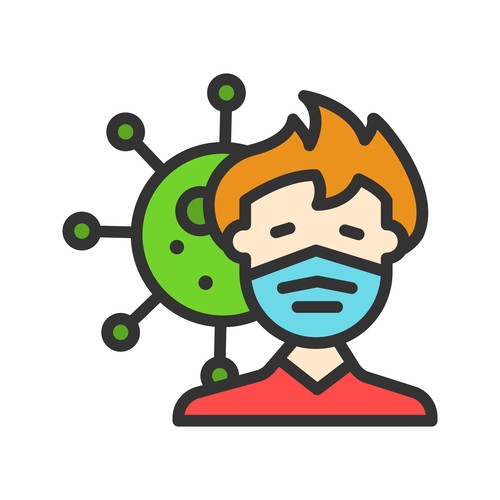 Pandemic icons vector