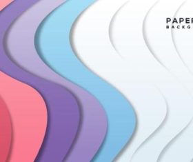 Paped cut background vector